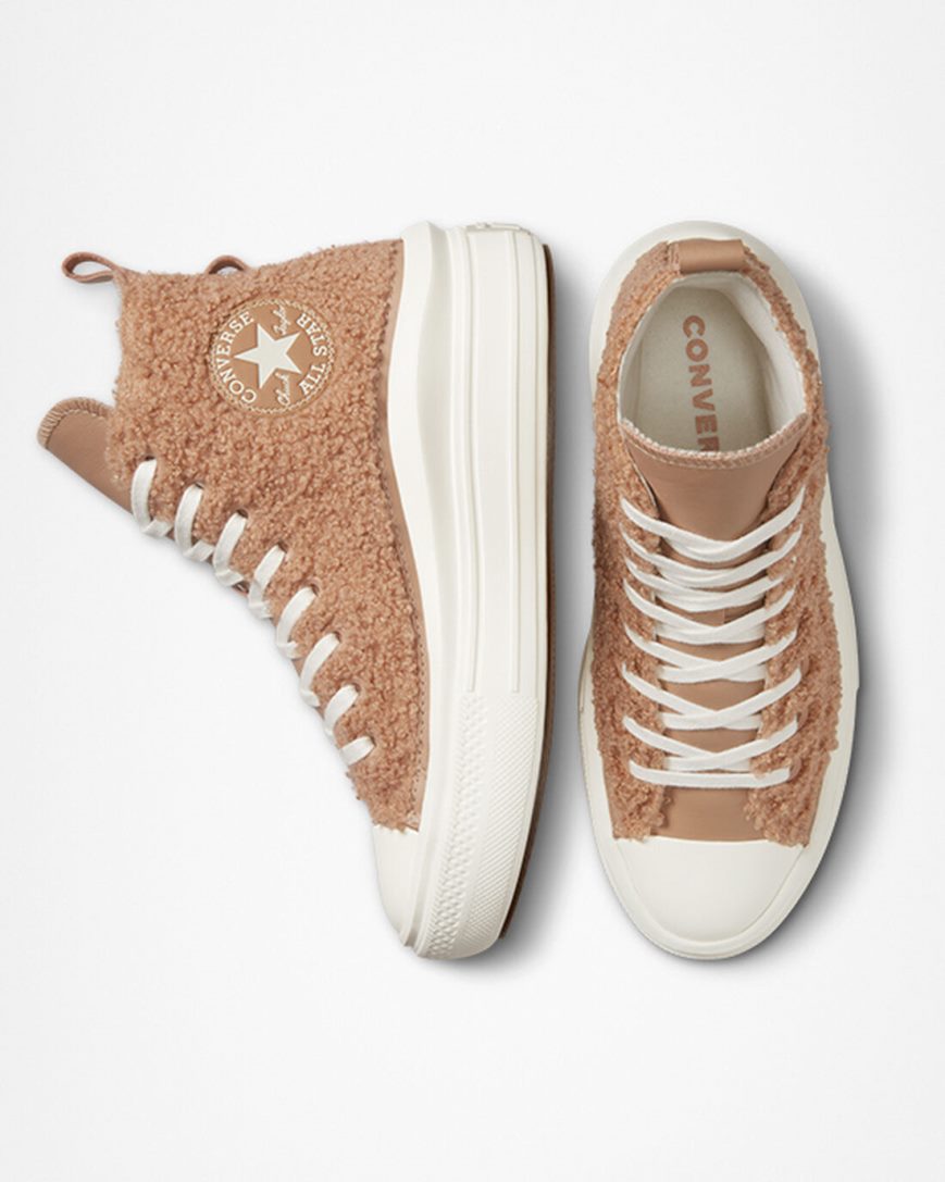 Topanky Na Platforme Converse Chuck Taylor All Star Move Sherpa Vysoke Damske Hnede | SK BCHMR7